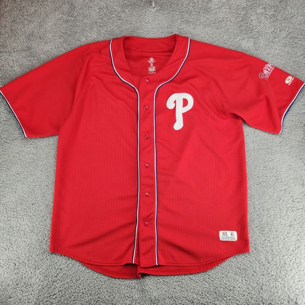 Philadelphia Phillies True Fan Jersey Size 2XL Red